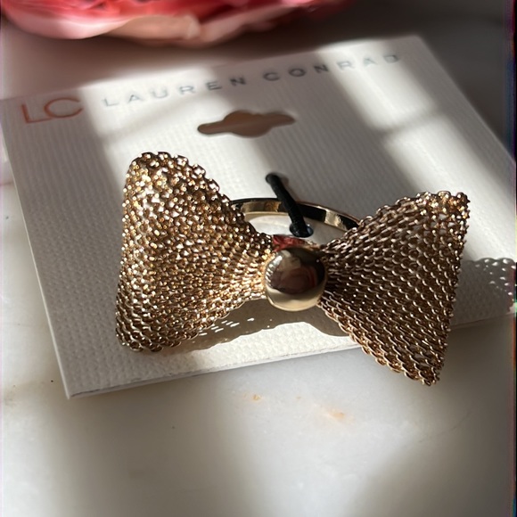 Nwt Lauren Conrad kawaii Bow Ring Size 8 - Picture 3 of 5